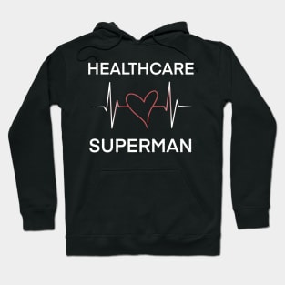 Heartbeat of a Healthcare Superhero Hoodie